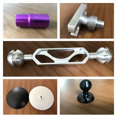 Manopola anodizzata lavorata